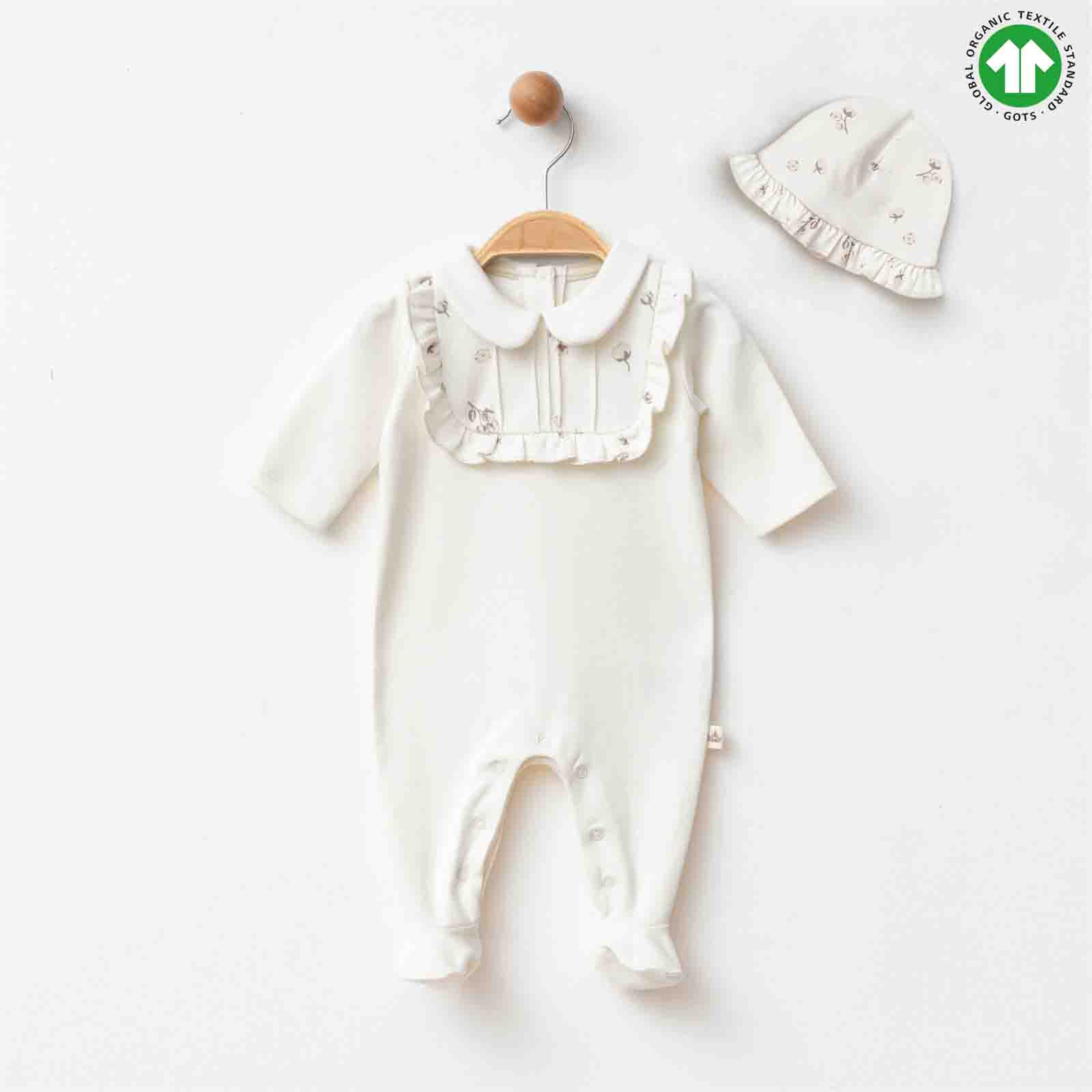 ESL-2240 ŞAPKALI BEYAZ TULUM