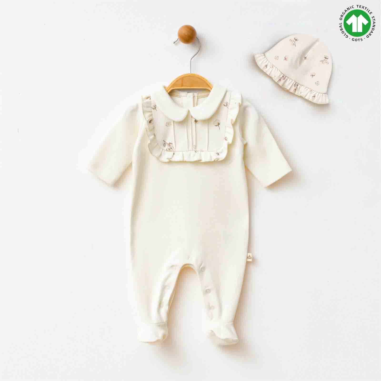 ESL-2240 ŞAPKALI KREM TULUM